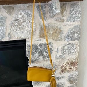 Yellow Tory Burch Crossbody